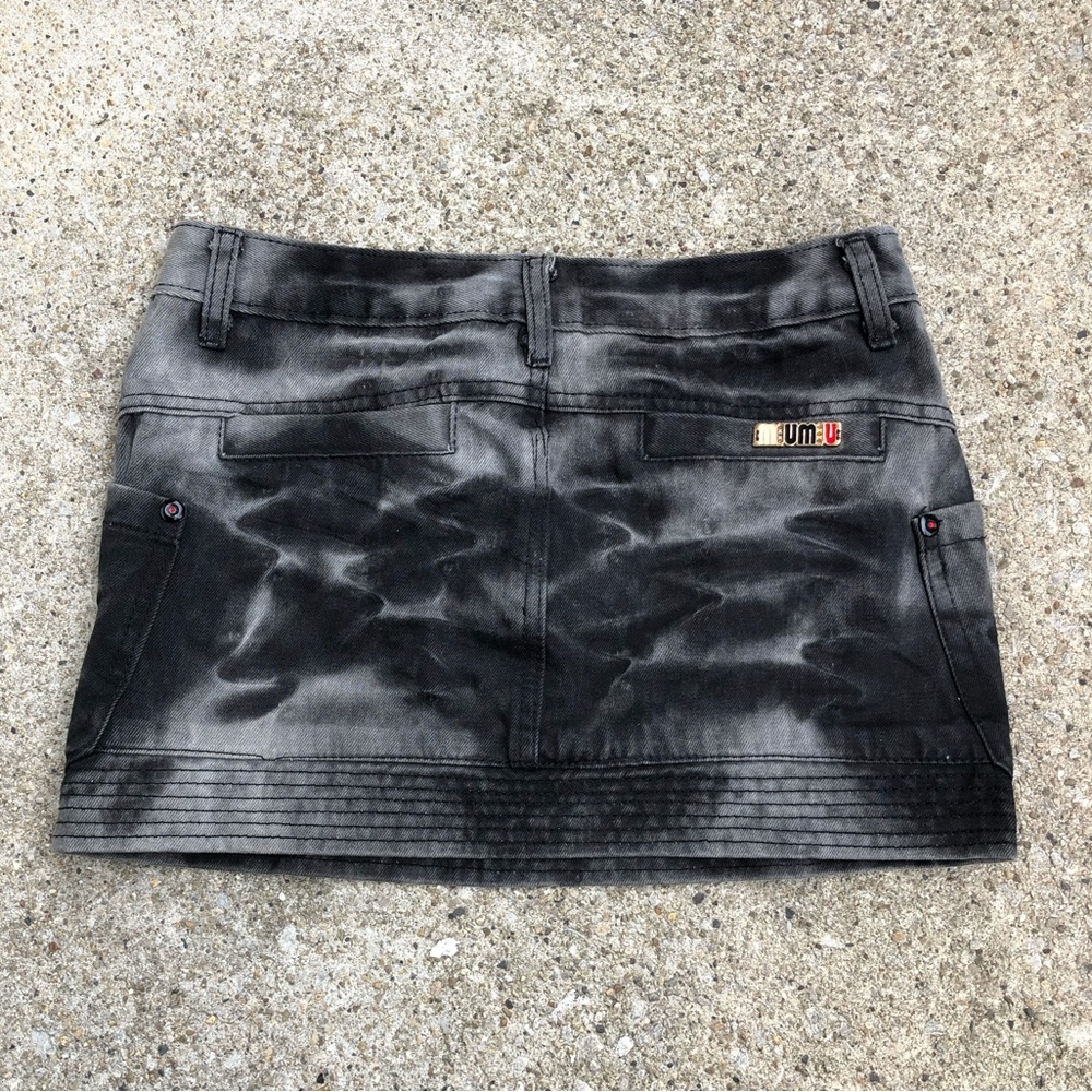 Miu Miu washed denim skirt